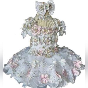 Toddler infant Girl Pageant party formal Dress size 2-3T . ** New**